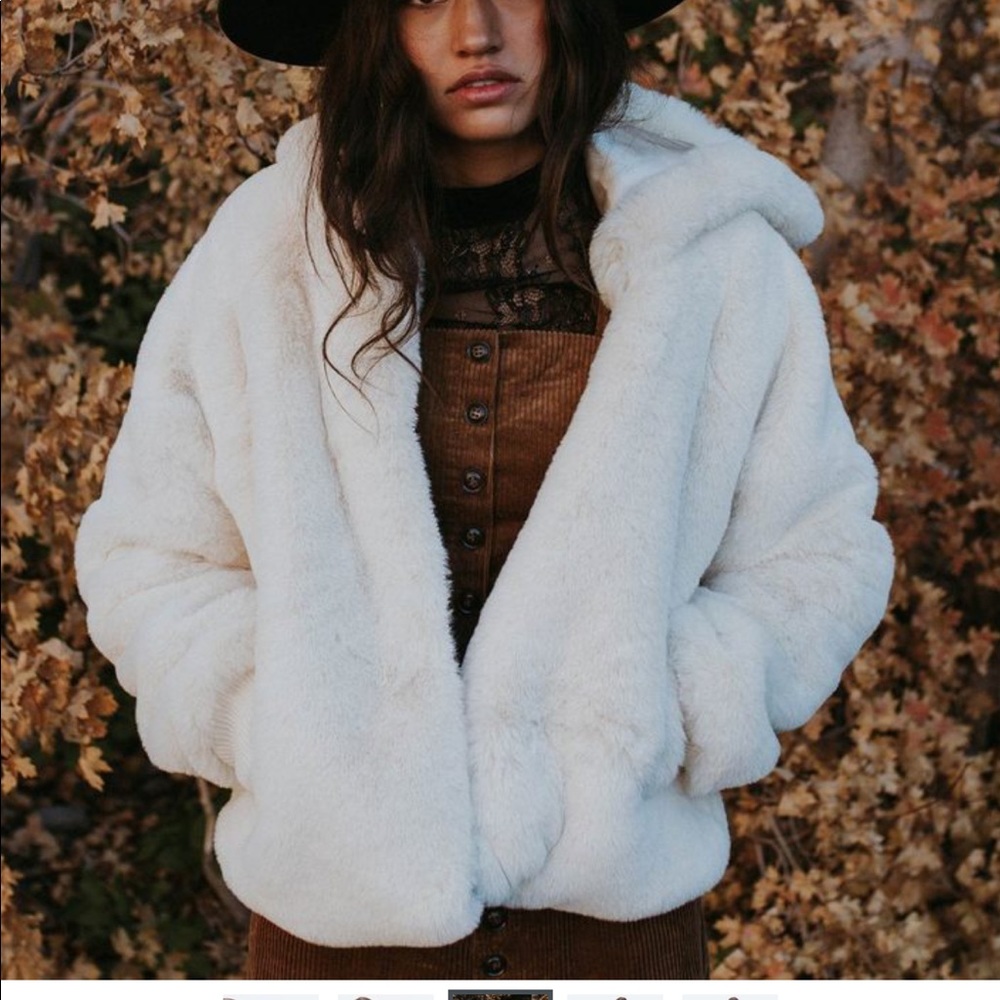 Faux fur jacket
